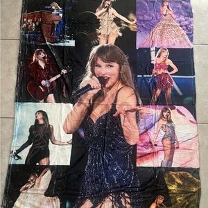 taylor swift soft Concert Photo Collage Blanket throw